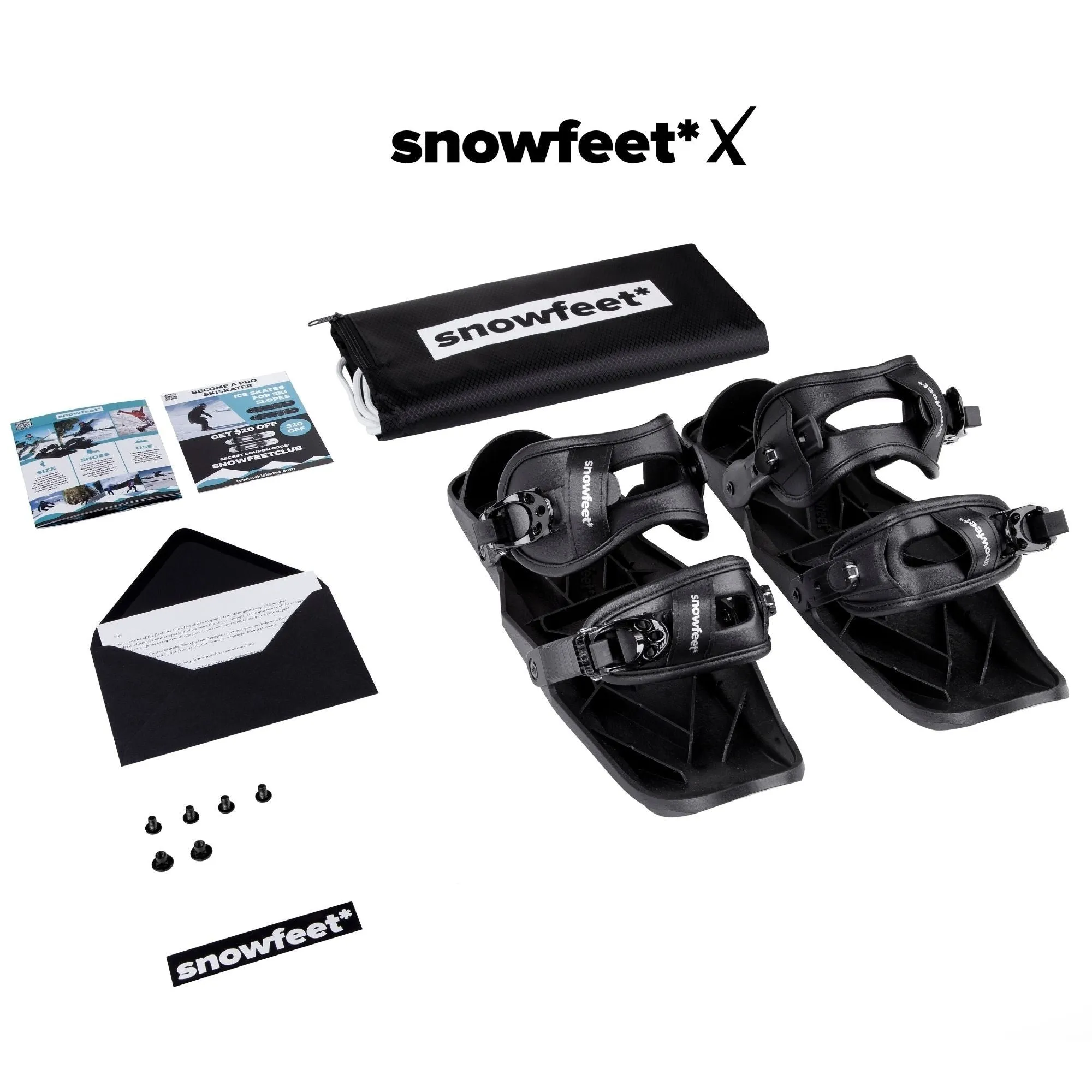 Snowfeet* | Mini Ski Skates | 38 CM