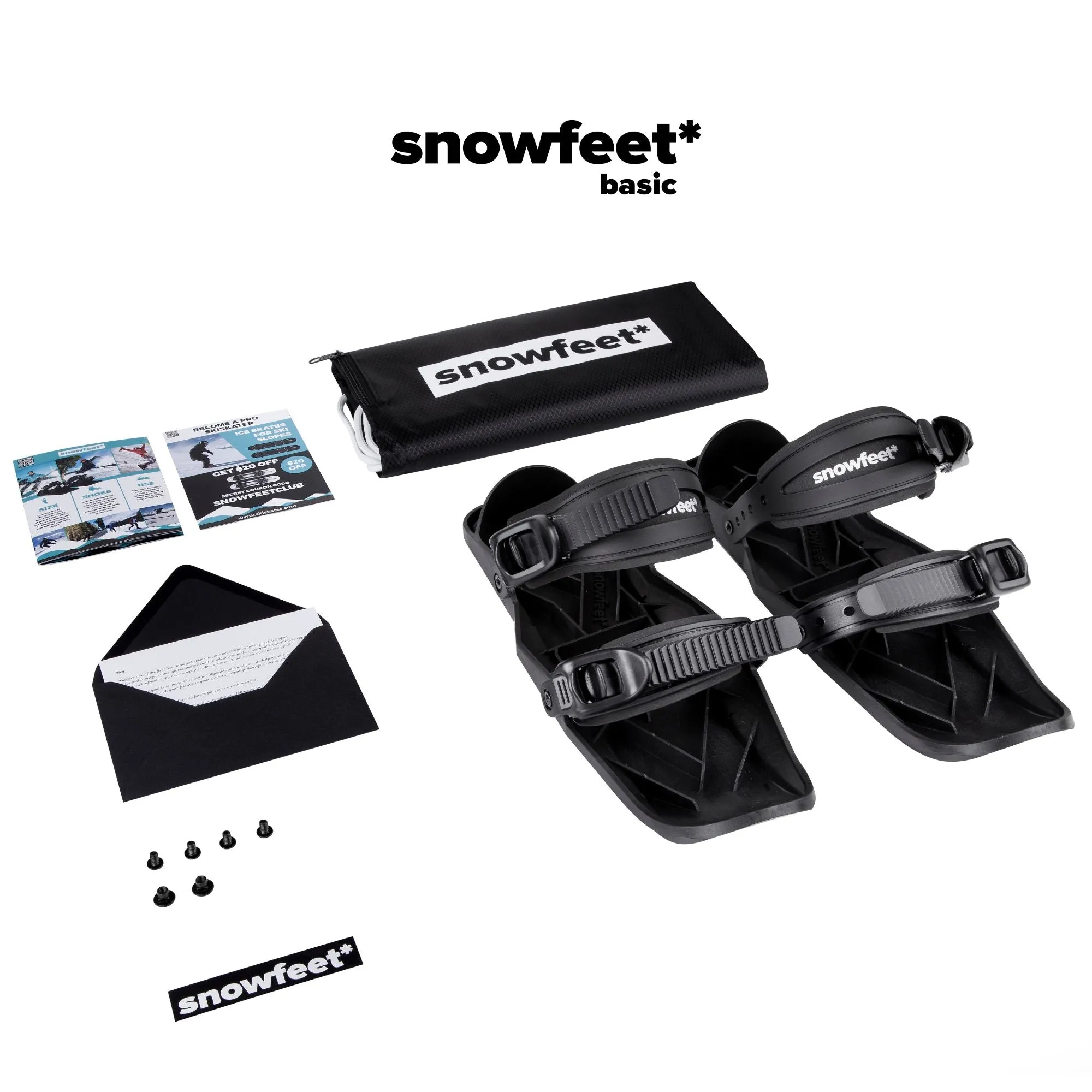 Snowfeet* | Mini Ski Skates | 38 CM