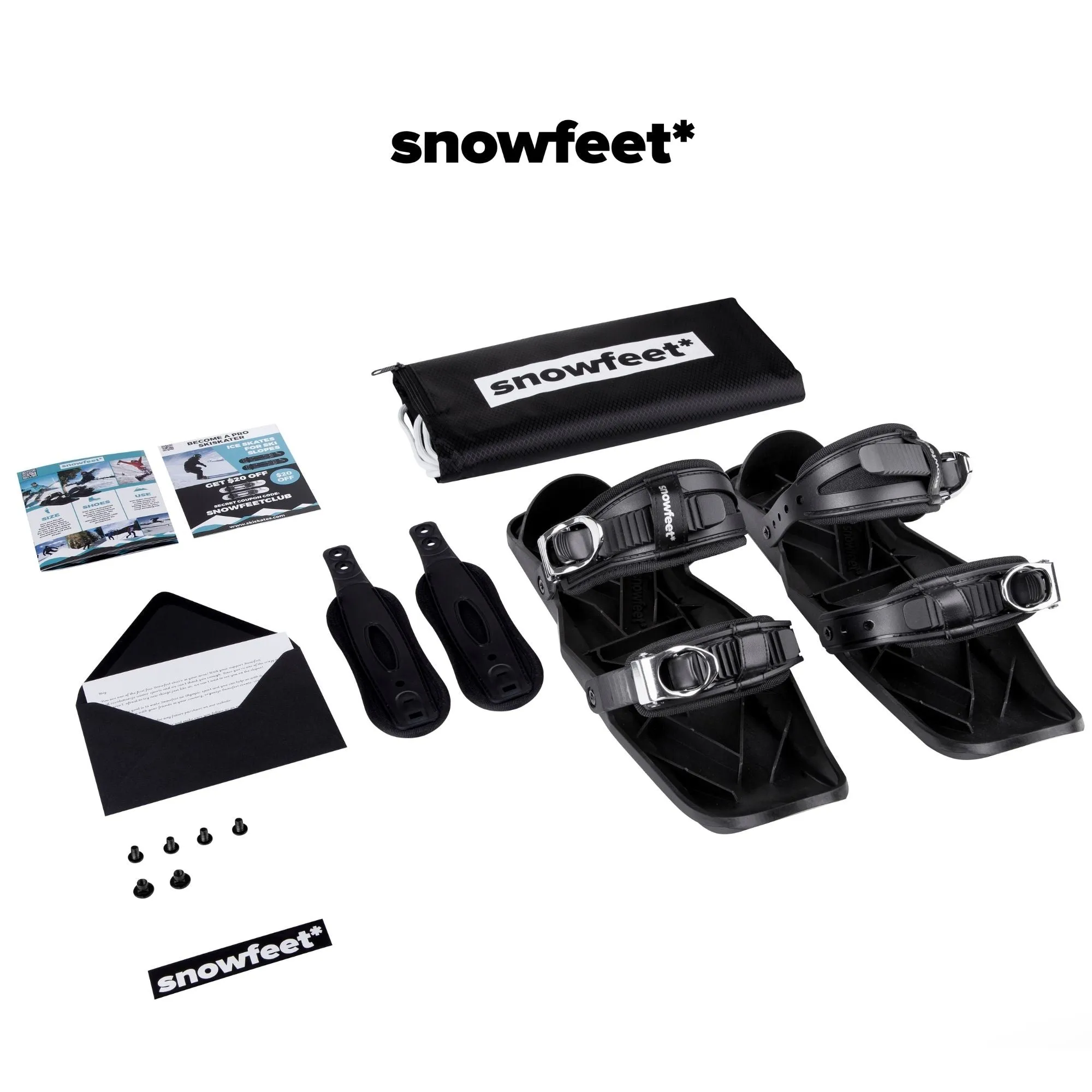 Snowfeet* | Mini Ski Skates | 38 CM