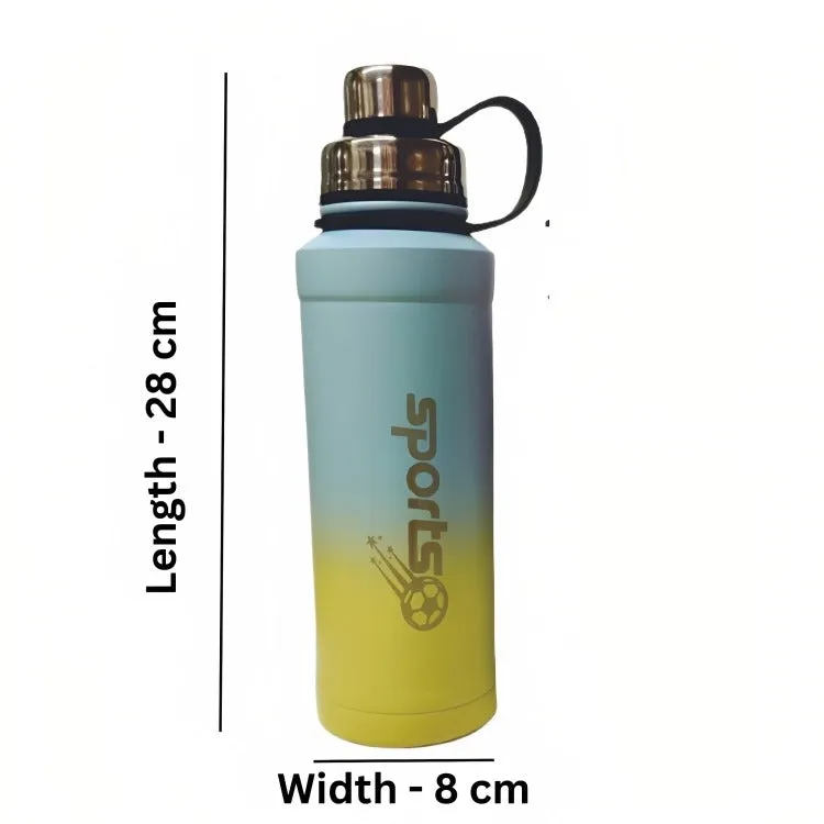 Sports Bottle 1000 ml Stainless steel with Hot & Cold (Assorted)