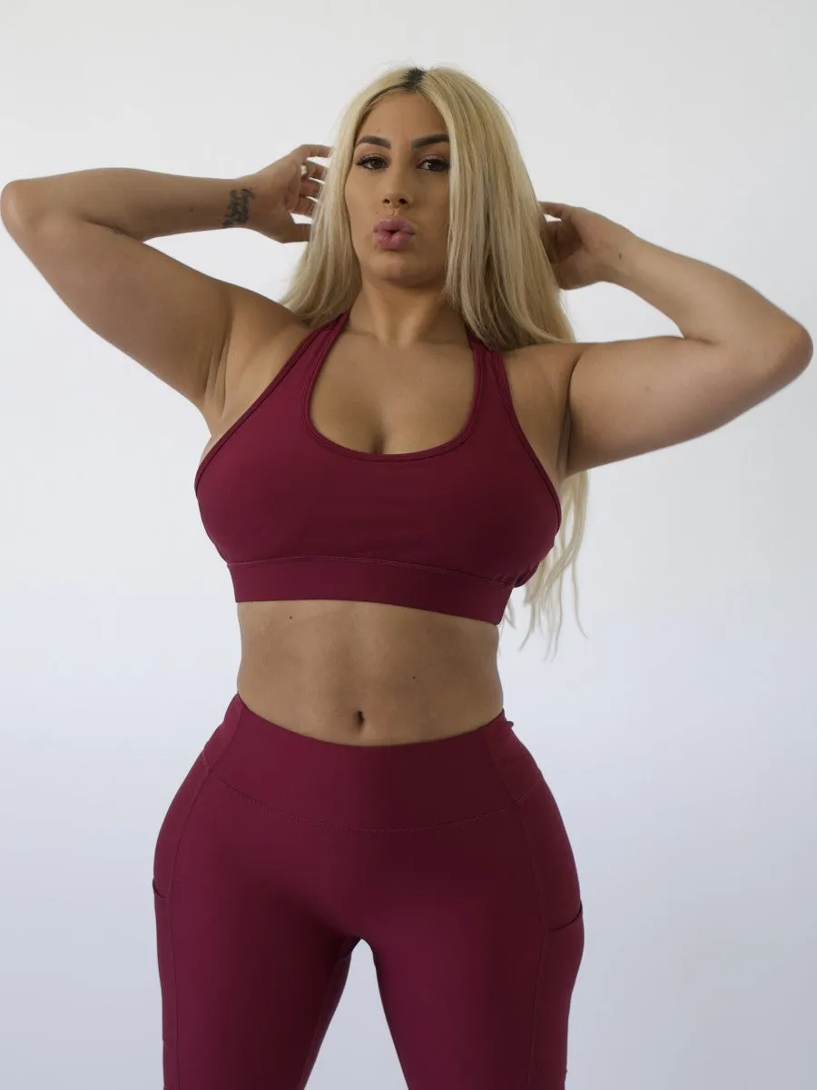 Sports Bra | CRANBERRY