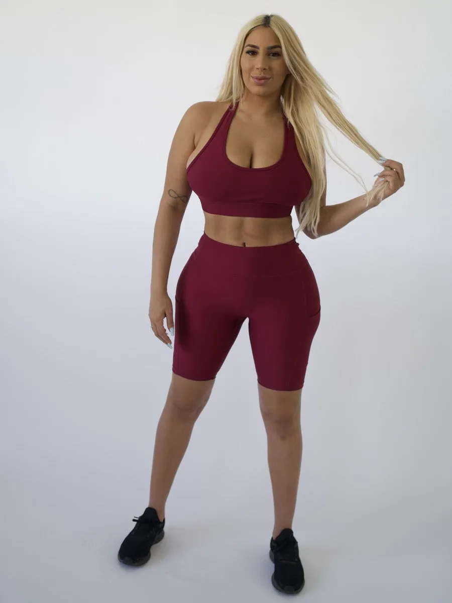 Sports Bra | CRANBERRY