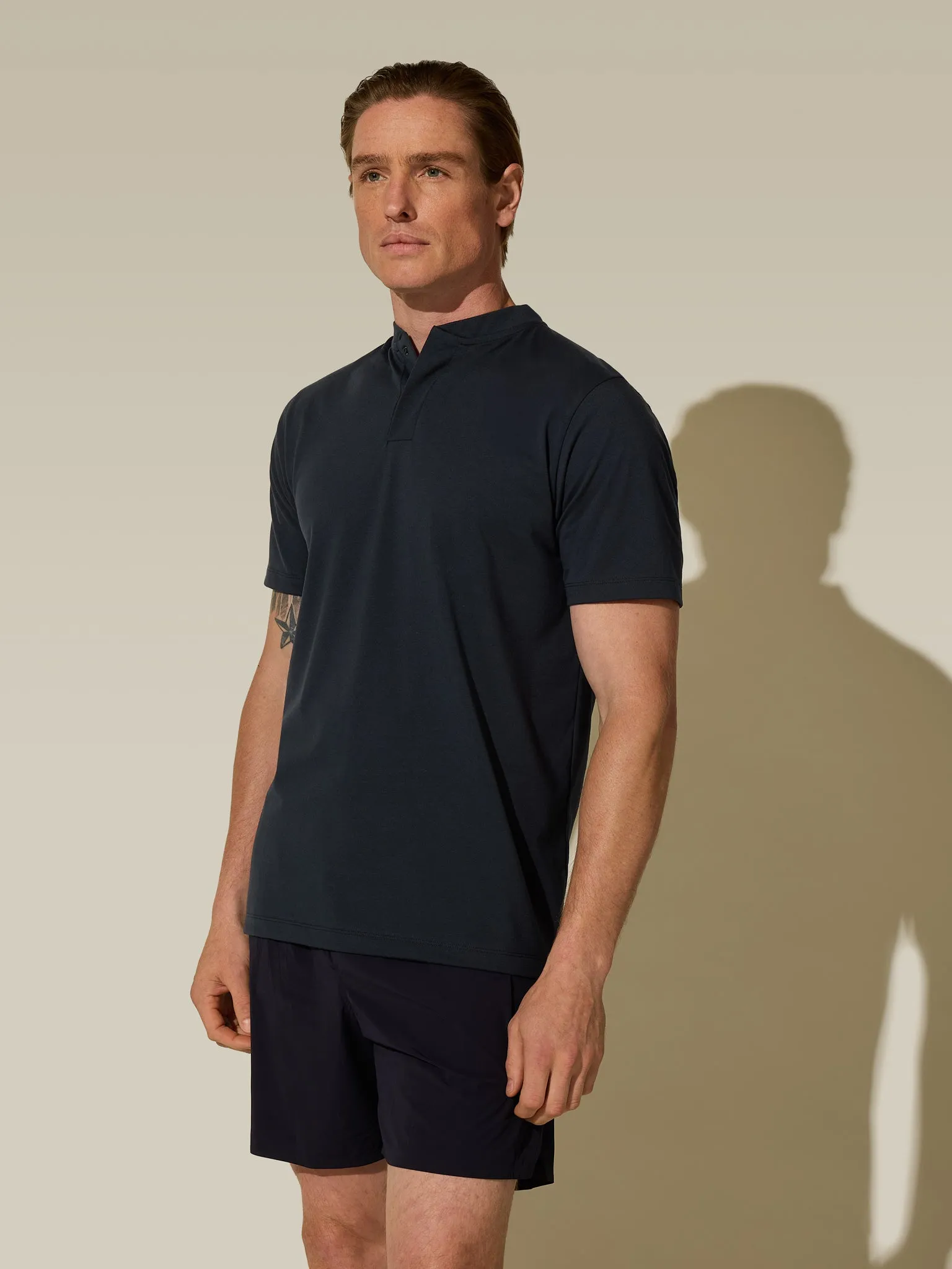 Sports Kit Henley - Dark Navy