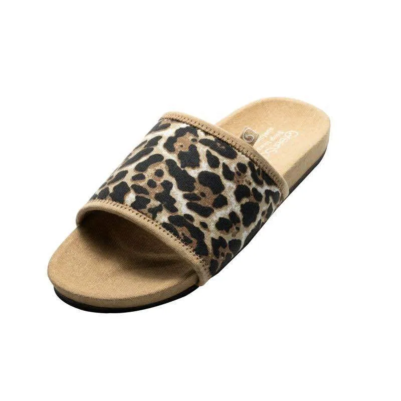 Stella Cheetah Sustainable and Vegan Slides