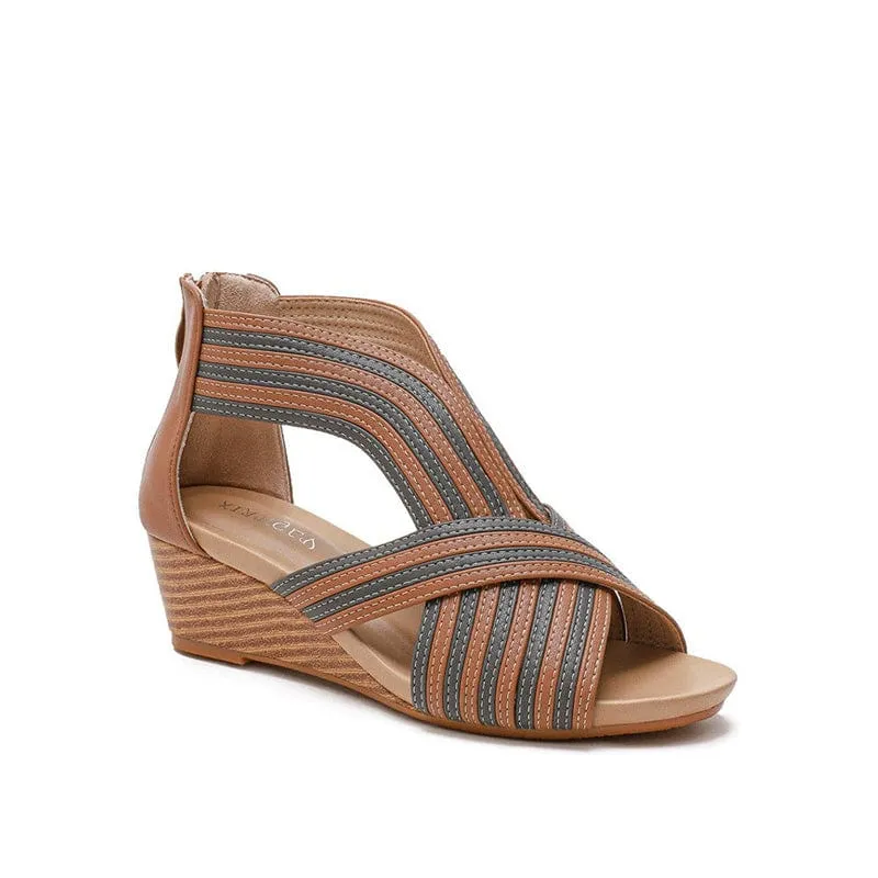 Strappy Wedge Sandals