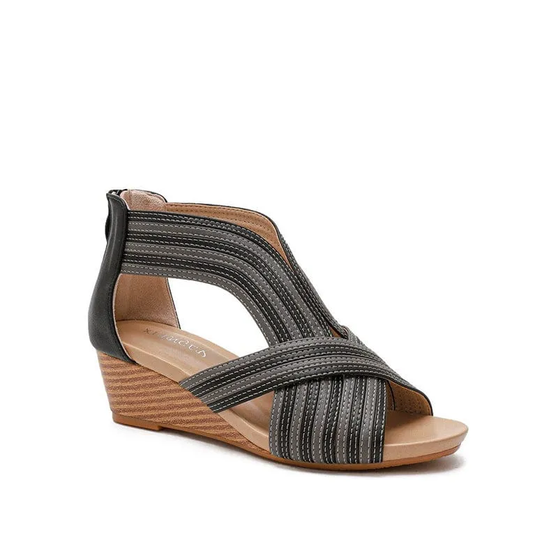 Strappy Wedge Sandals