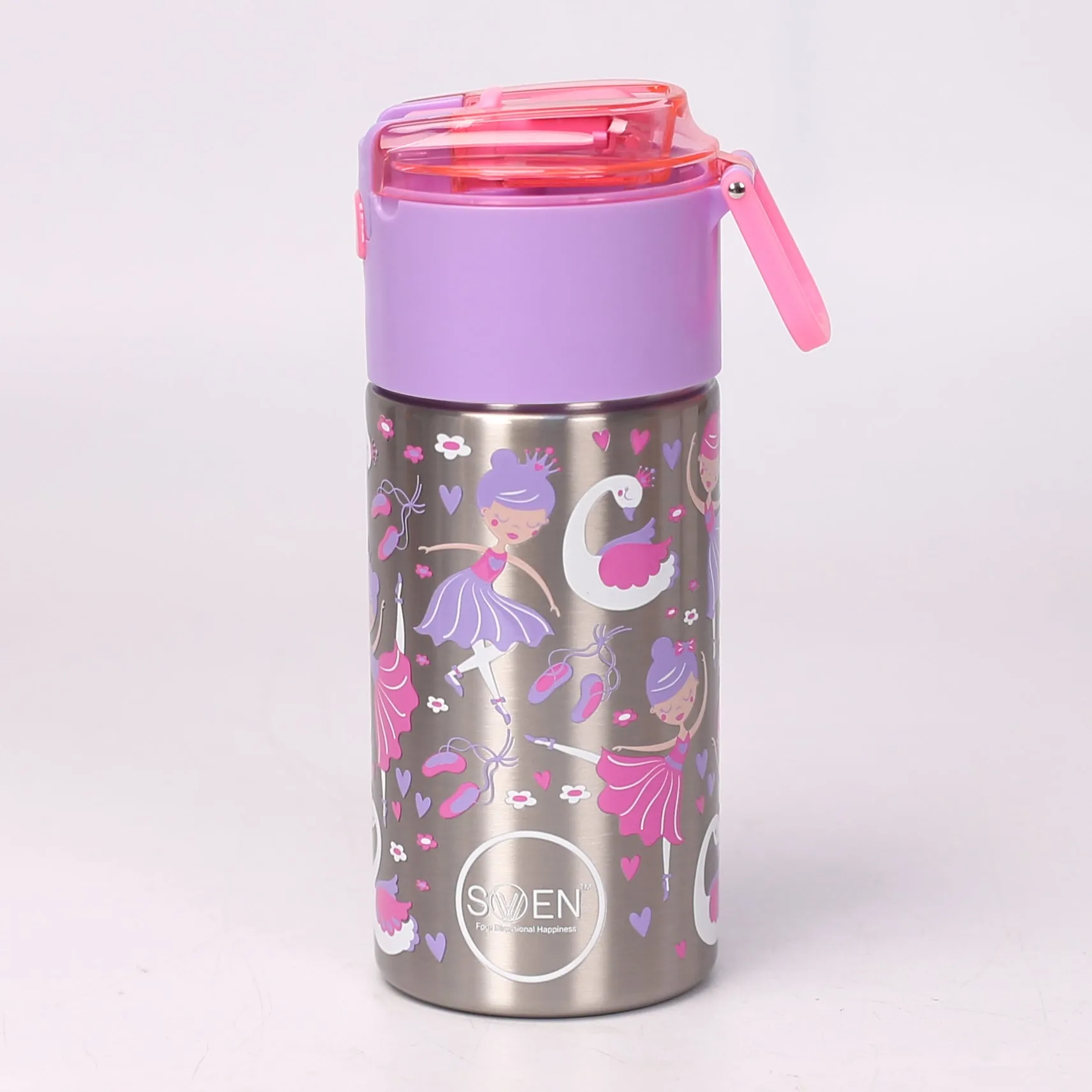 SWEN Insulated Stainless Purple Color Steel Bottle- 380 ml