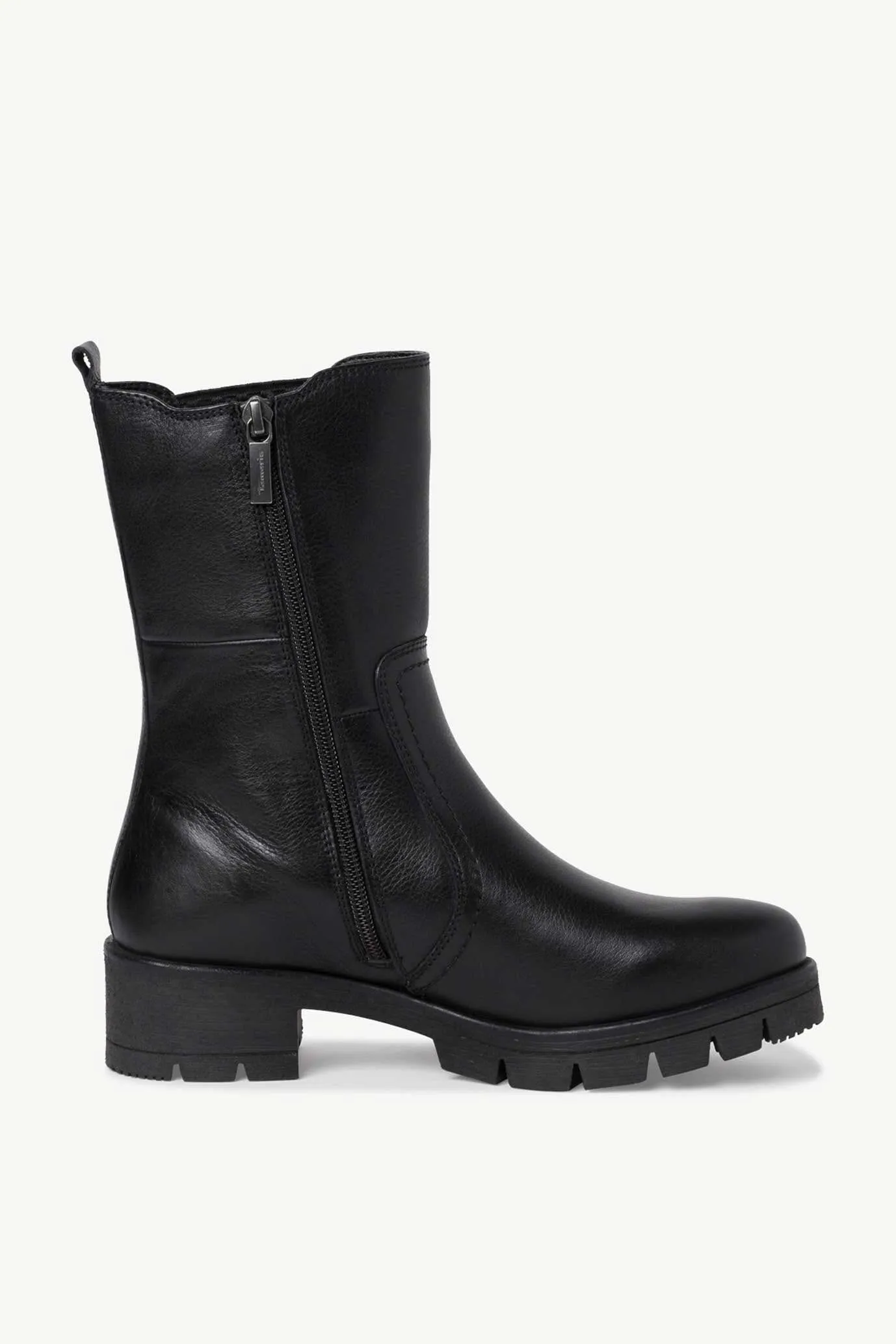 TMR Unisex Long Leather Chelsea Boots