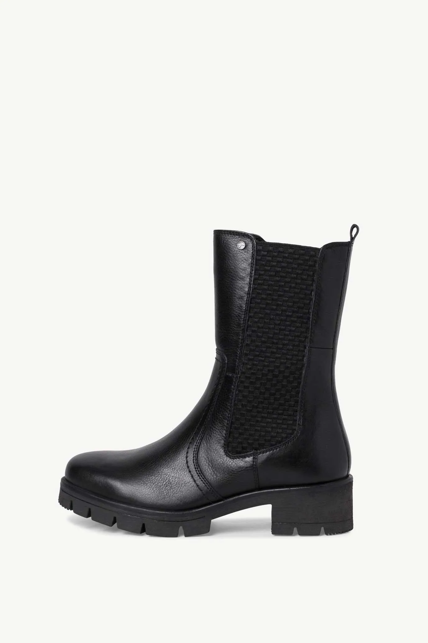 TMR Unisex Long Leather Chelsea Boots