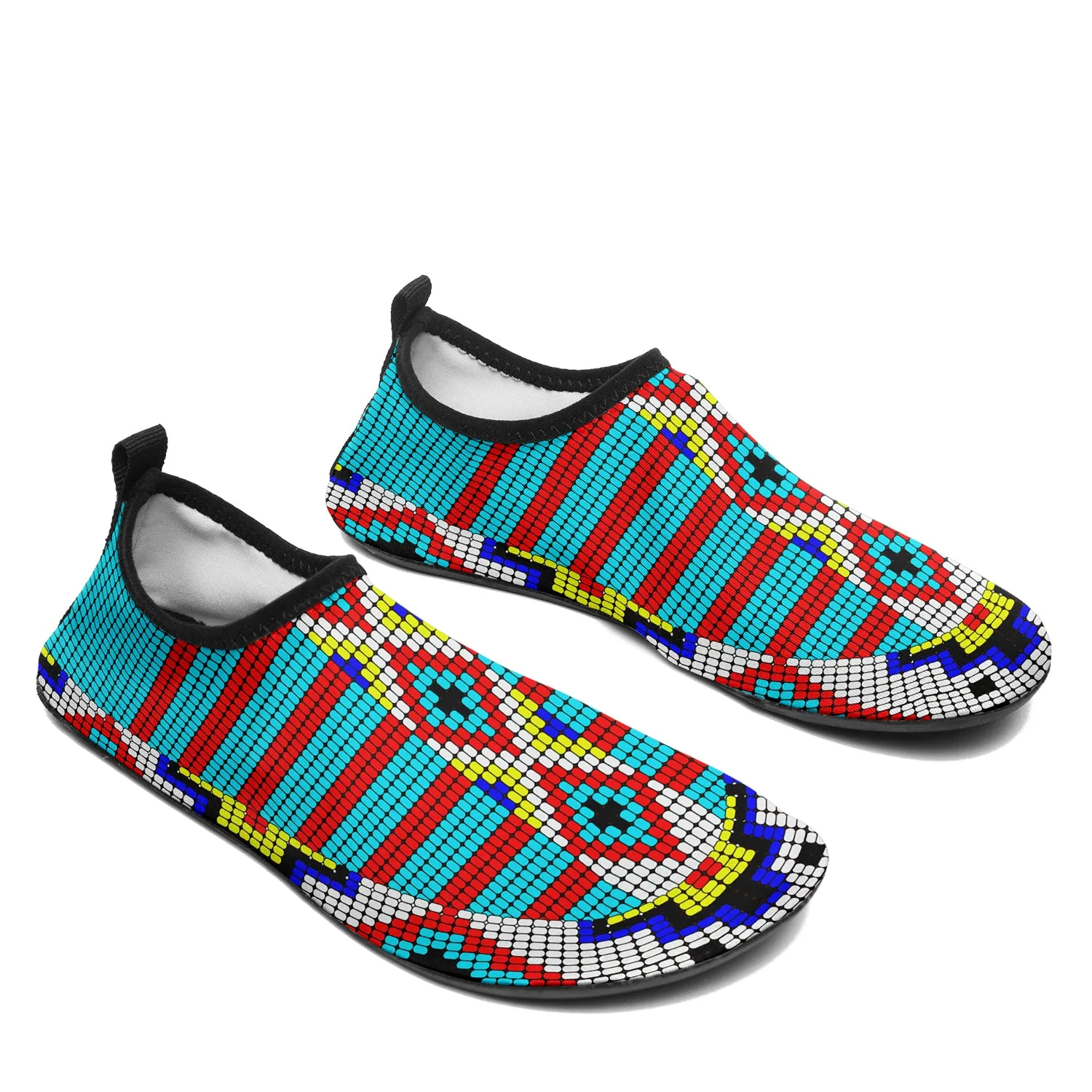 Traditional Powwow 09 Kid's Sockamoccs Slip On Shoes