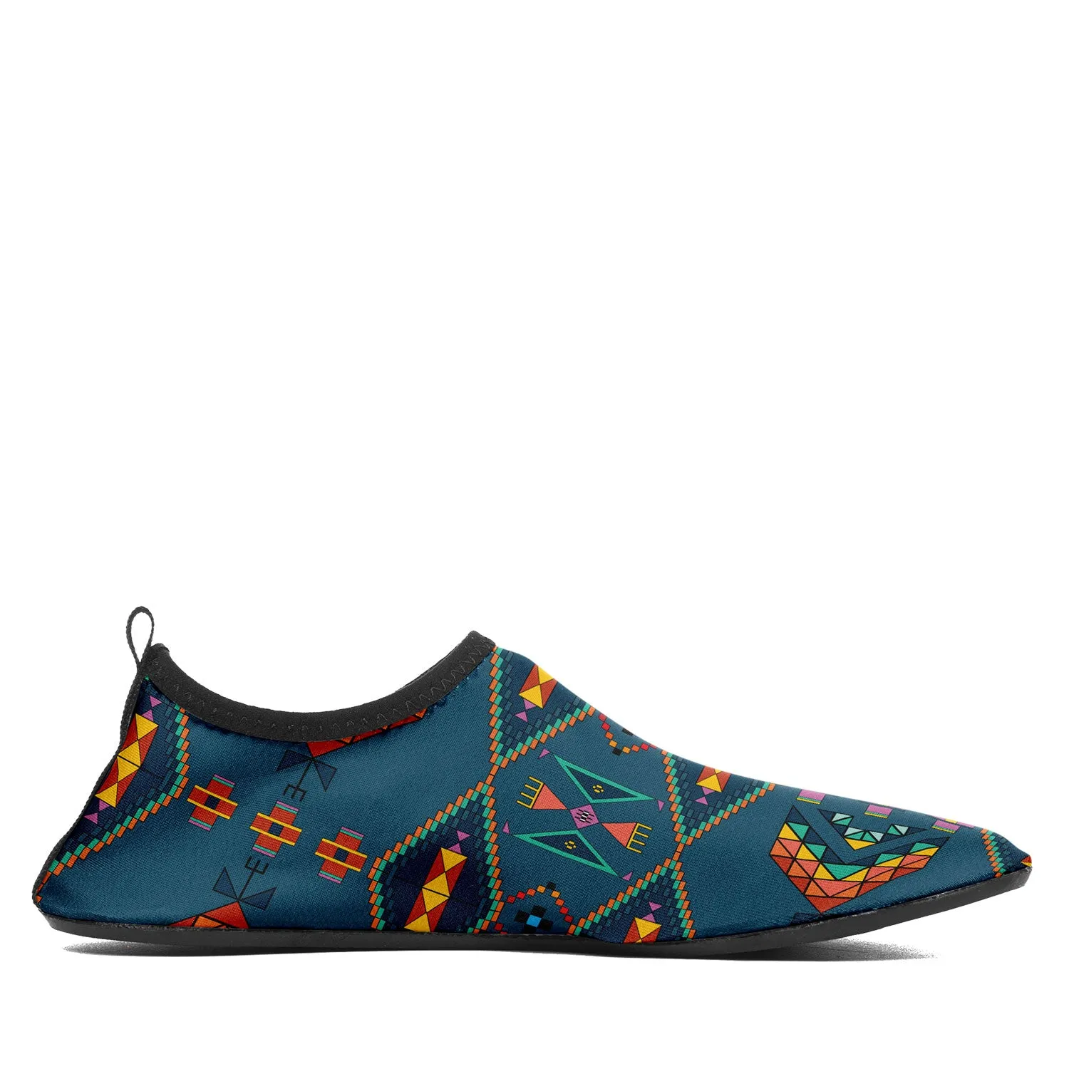 Travois Tipi Deep Lake Kid's Sockamoccs Slip On Shoes