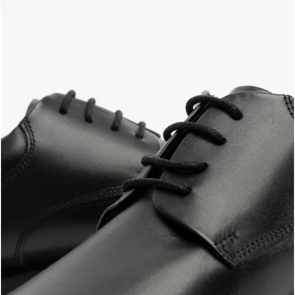 TRISTAN Boys Leather Lace-Up Shoes Black