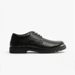 TRISTAN Boys Leather Lace-Up Shoes Black