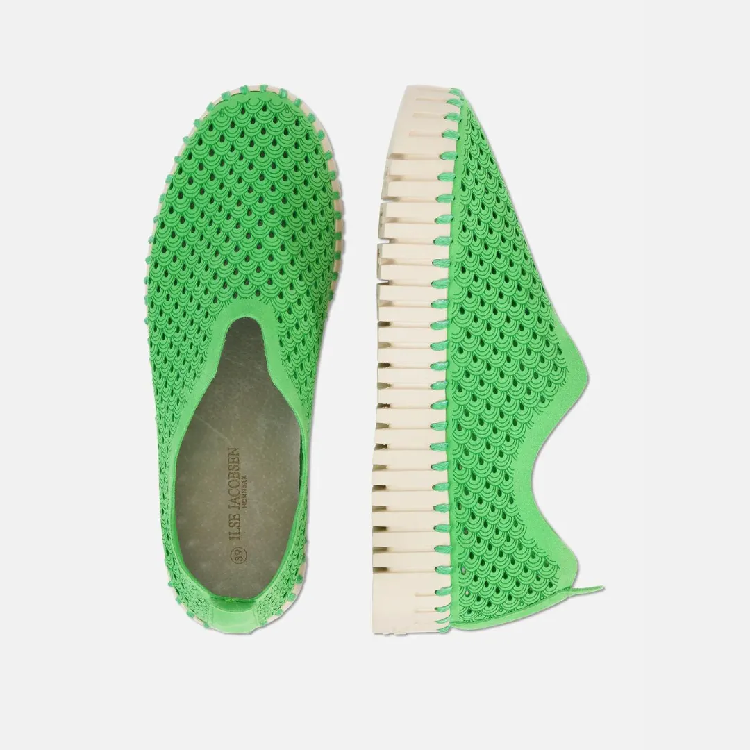 Tulip Slip On With Chunky Sole - Bright Green