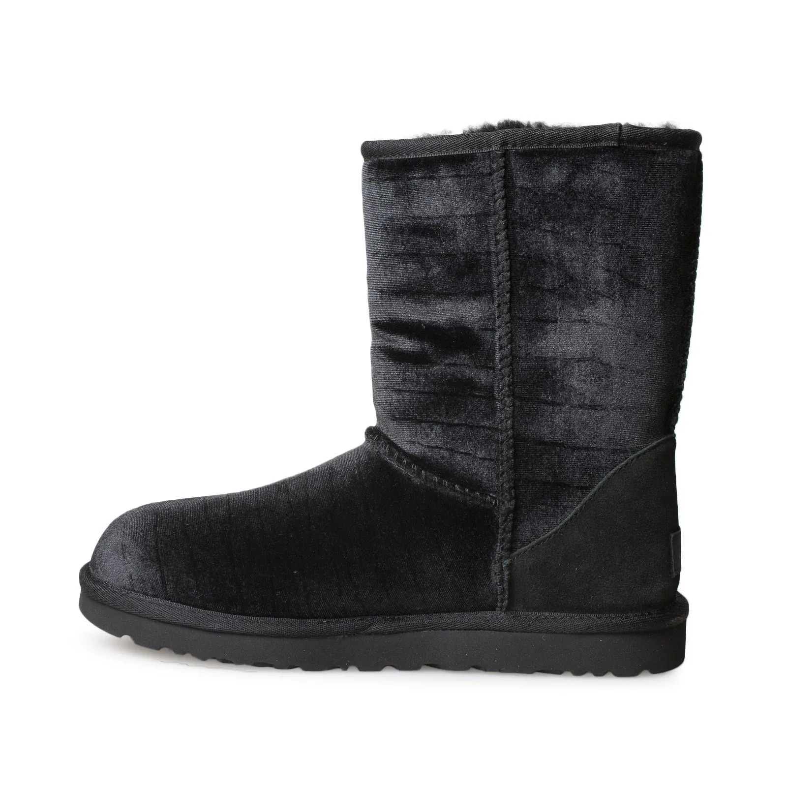 UGG Classic Short II Croc Black Boots - Women's