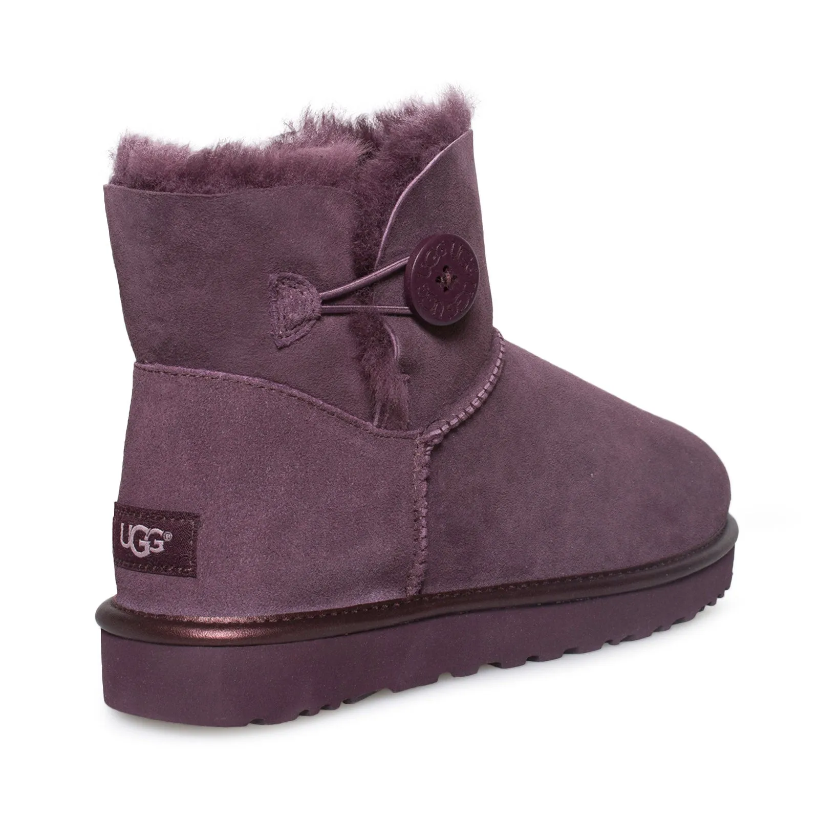 UGG Mini Bailey Button II Metallic Port Boots