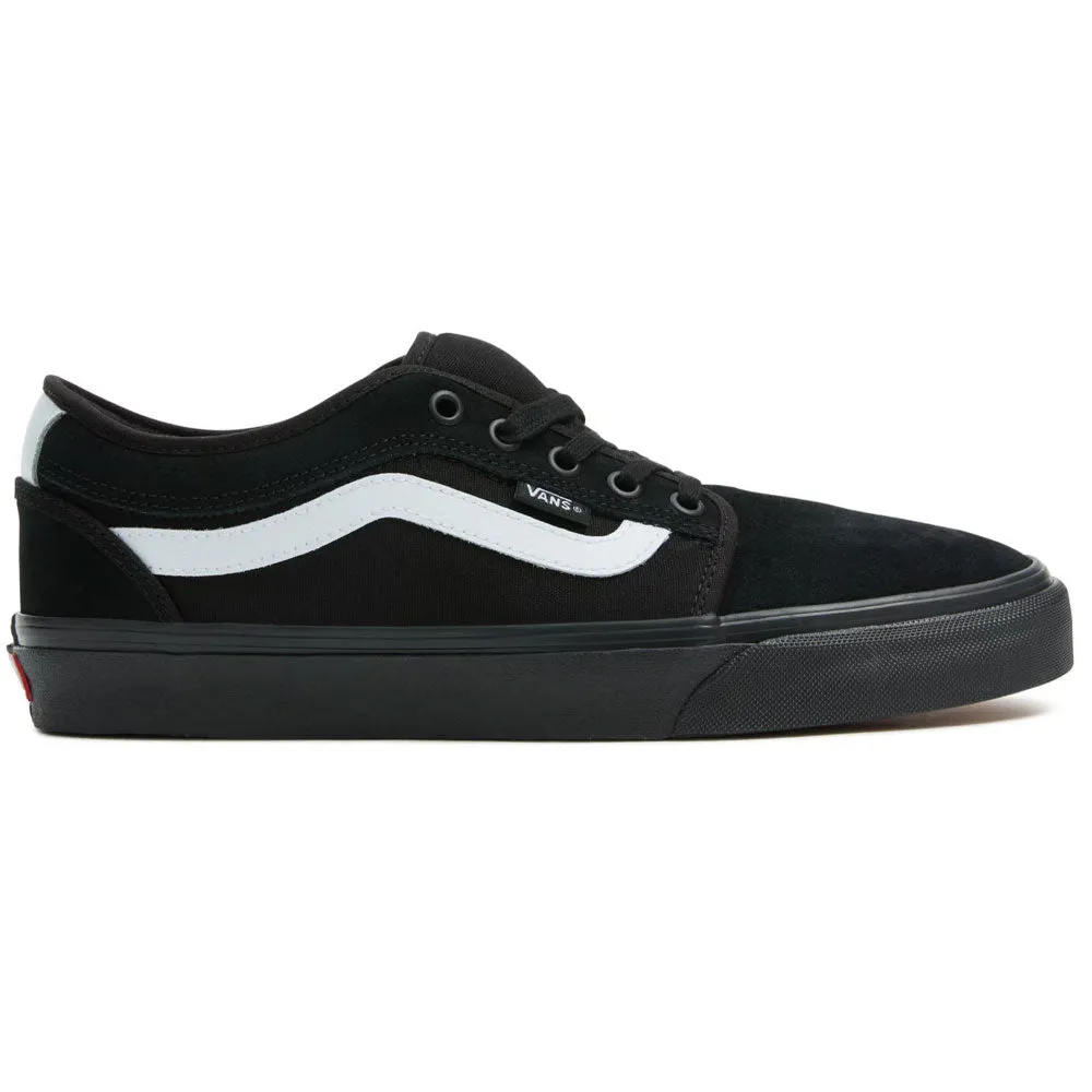 Vans Chukka Low Sidestripe Trainers - Black/Black/White