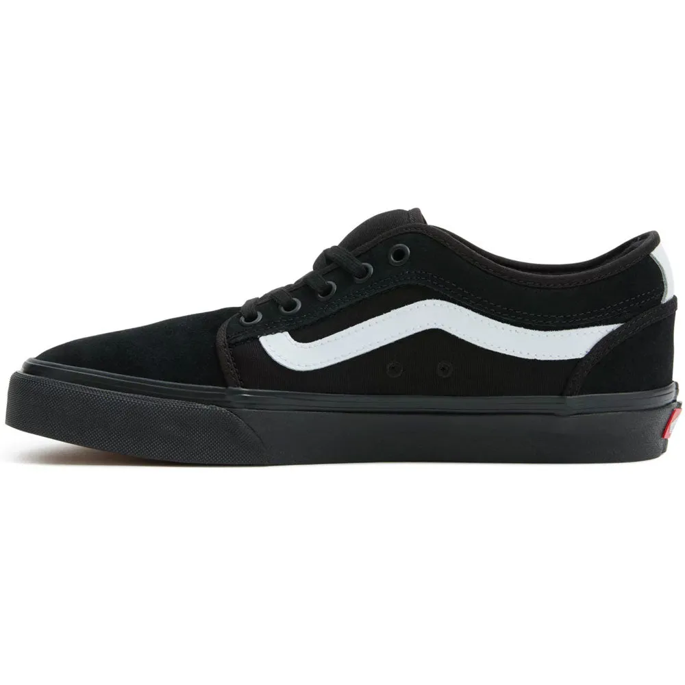 Vans Chukka Low Sidestripe Trainers - Black/Black/White