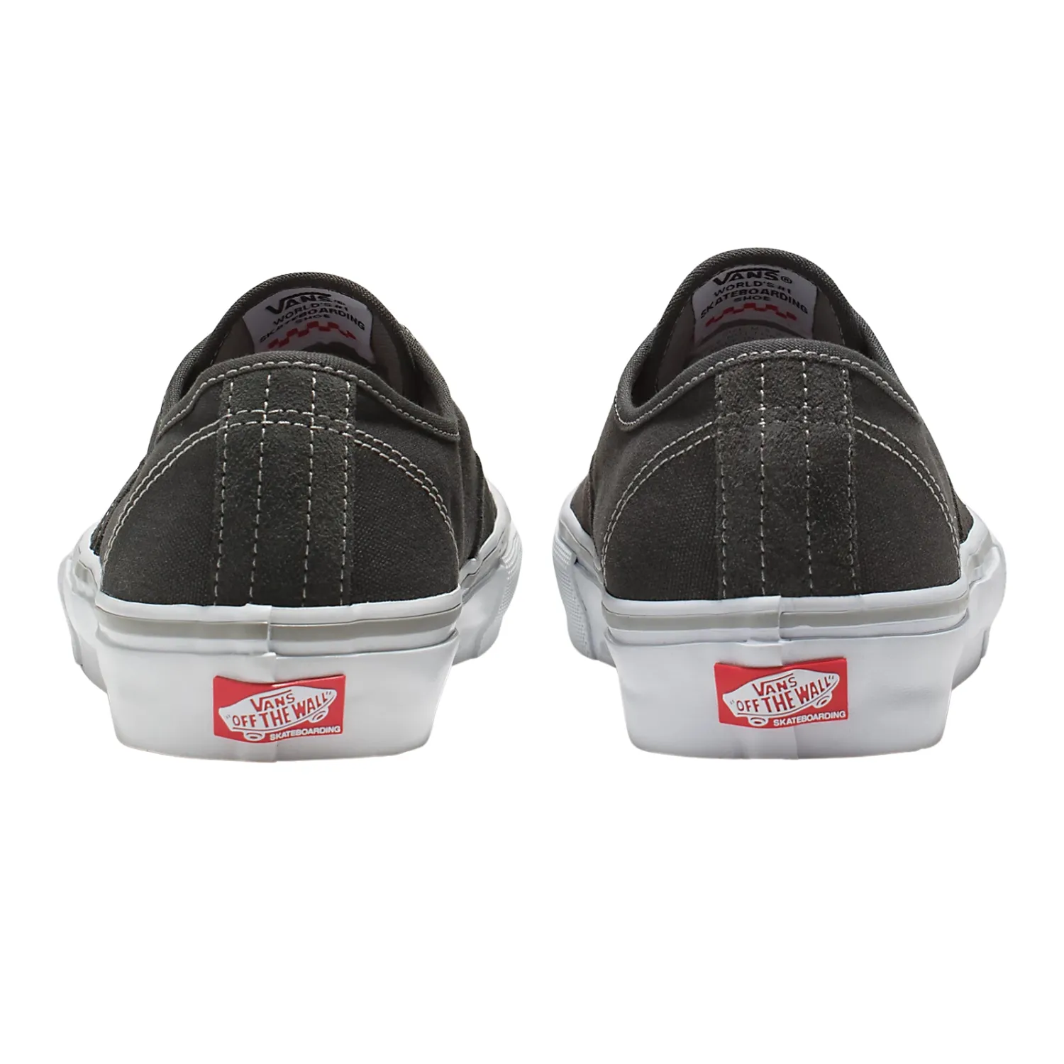 Vans Skate Authentic Dark Grey/White - Men's Shoes