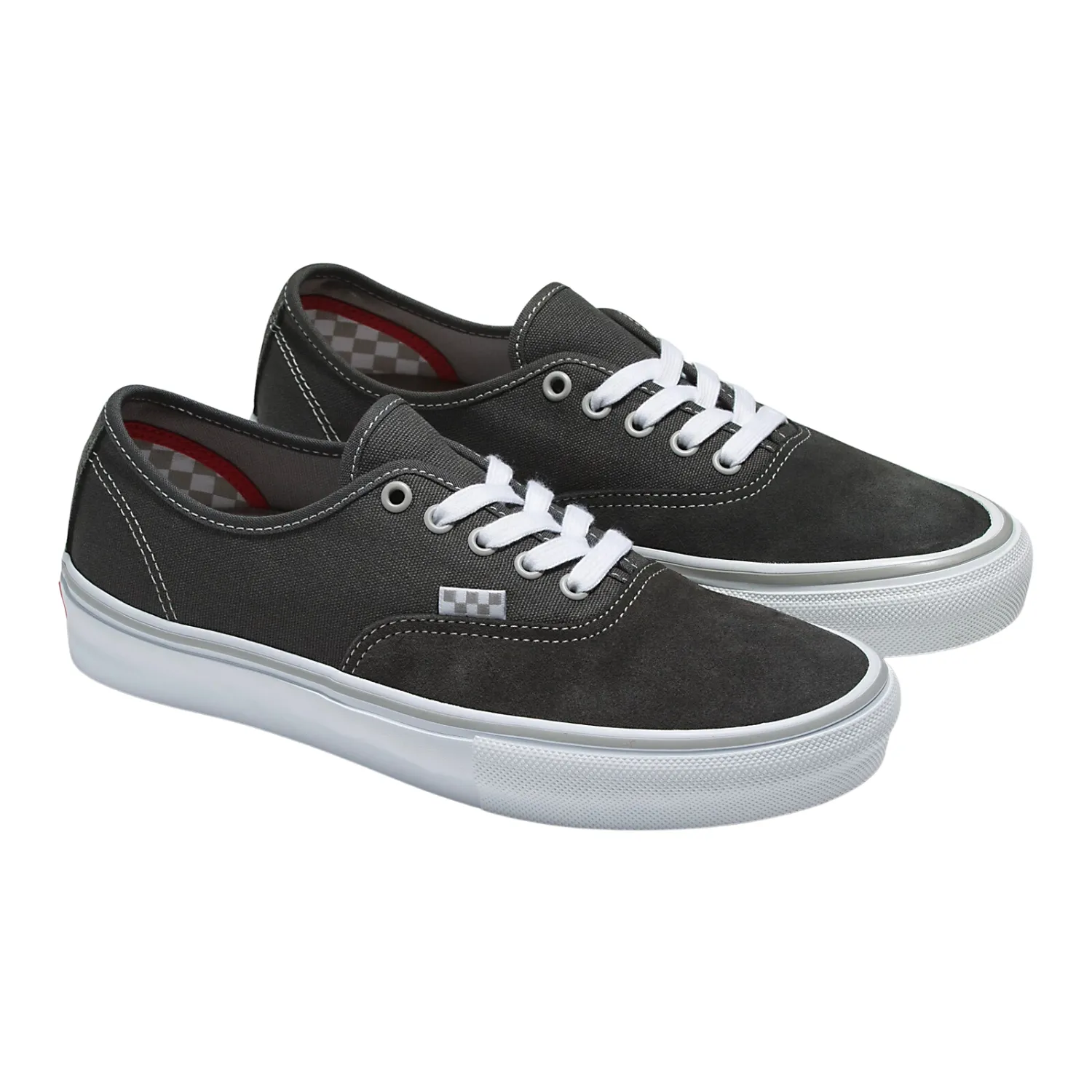 Vans Skate Authentic Dark Grey/White - Men's Shoes