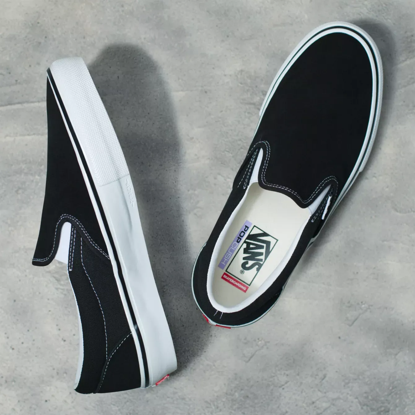 Vans Skate Slip-On Shoe - Black/White