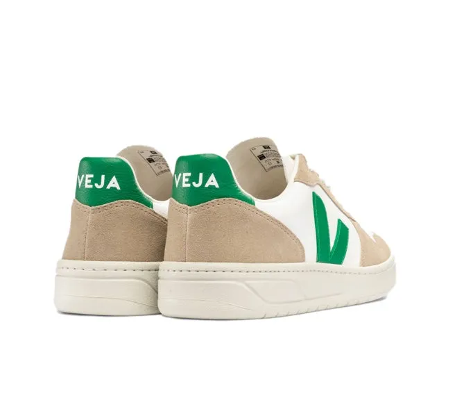 VEJA V-10 Chromefree Extra white emeraude sahara men