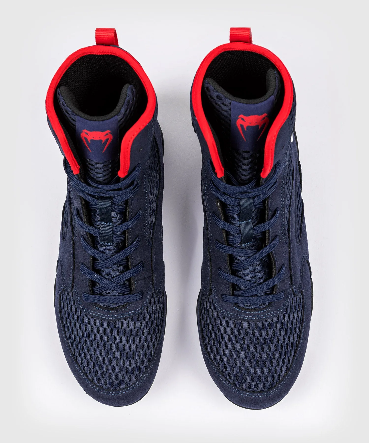 Venum Contender Boxing Shoes - Navy Blue/Red