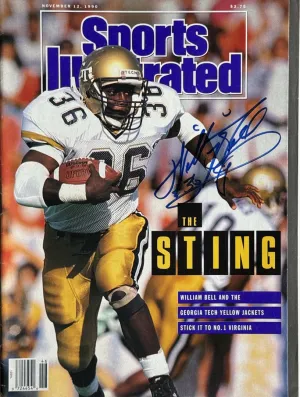 William Bell Signed Sports Illustrated 11/12/1990 Issue (JSA)