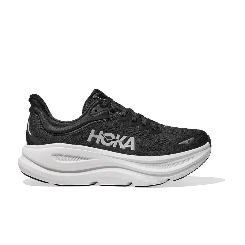 WOMEN'S HOKA BONDI 9 BLACK WHITE 1162012/BWHT