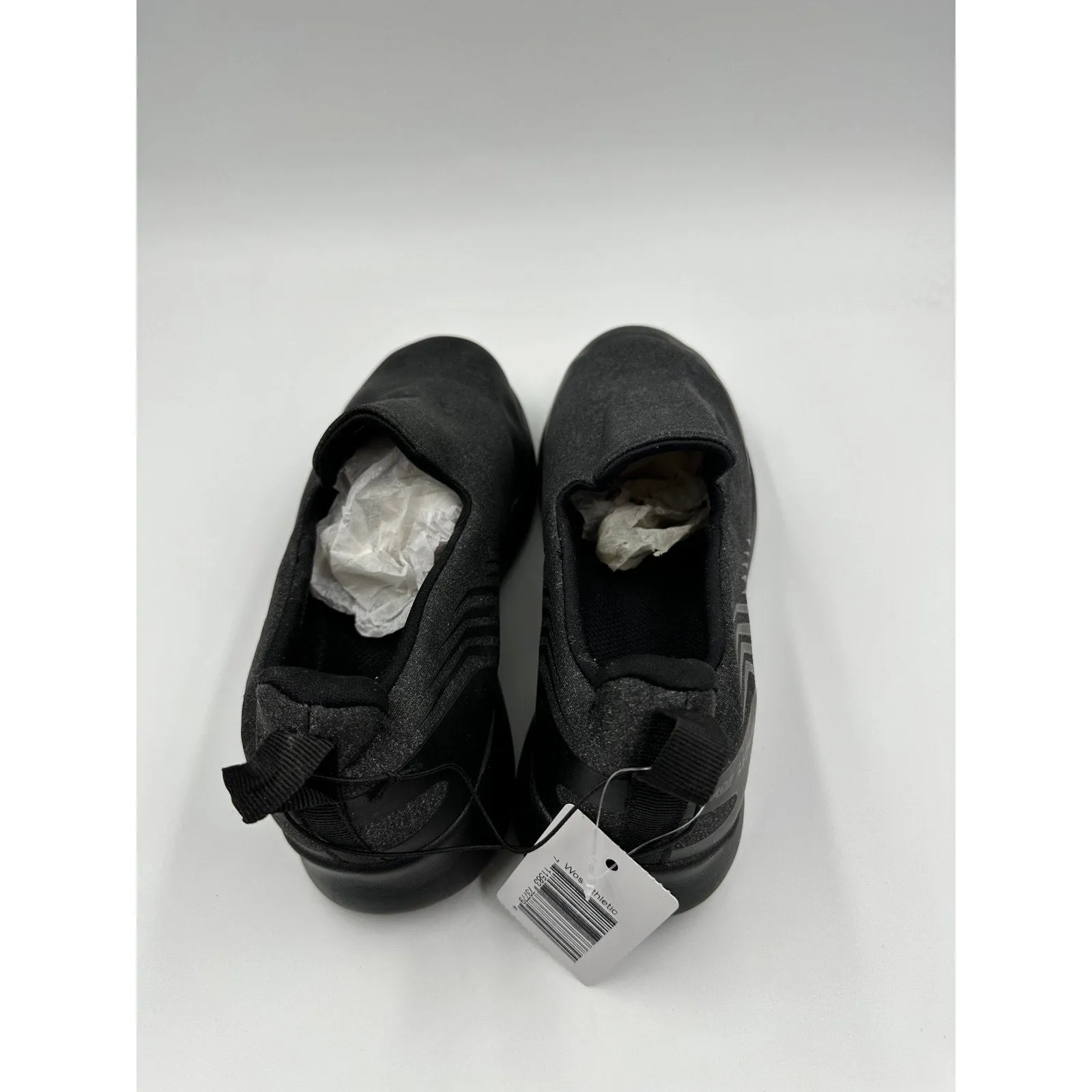 Women's Size 8, Black Slip-on Loafers Style Sneakers