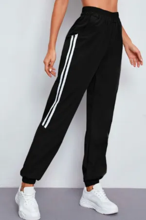 Womens Training Striped Sports Pant